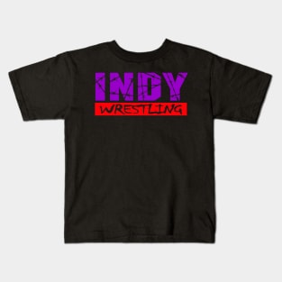 Extreme Indy Purple logo Kids T-Shirt